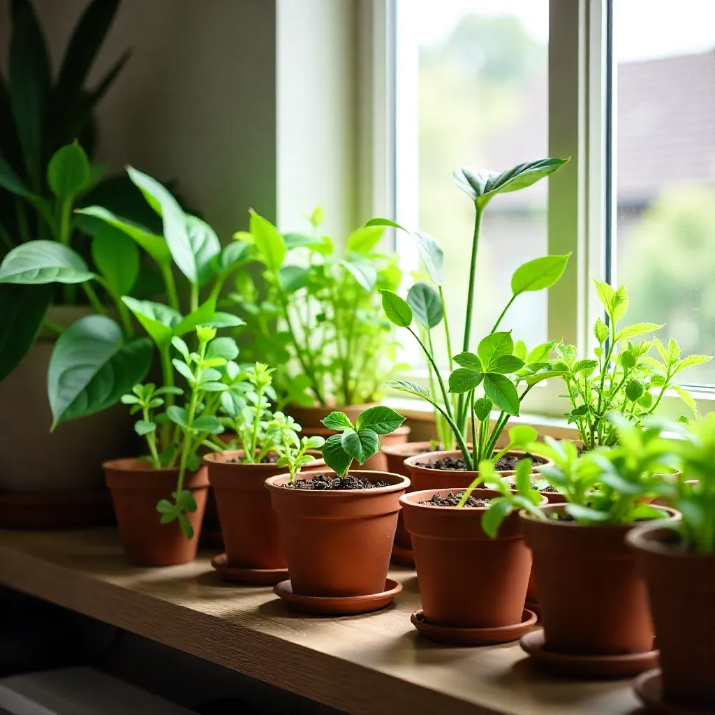 Heather plant in bloom